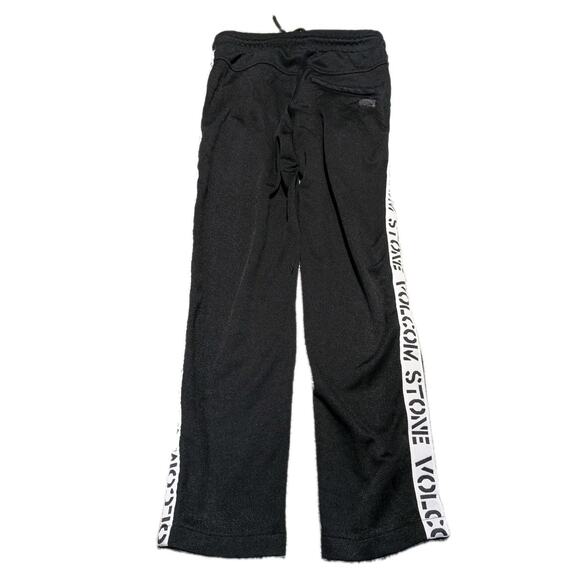 Men's Volcom Small Black Polyester/Cotton Album Pants Spell Out Logo Black White - Picture 2 of 10